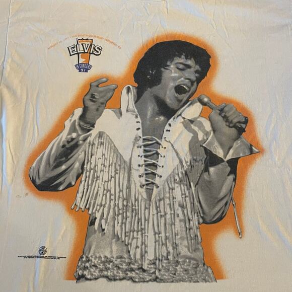 Vintage ELVIS PRESLEY 1997 T-Shirt Cronies White XL graceland hollywood casino - Picture 15 of 15